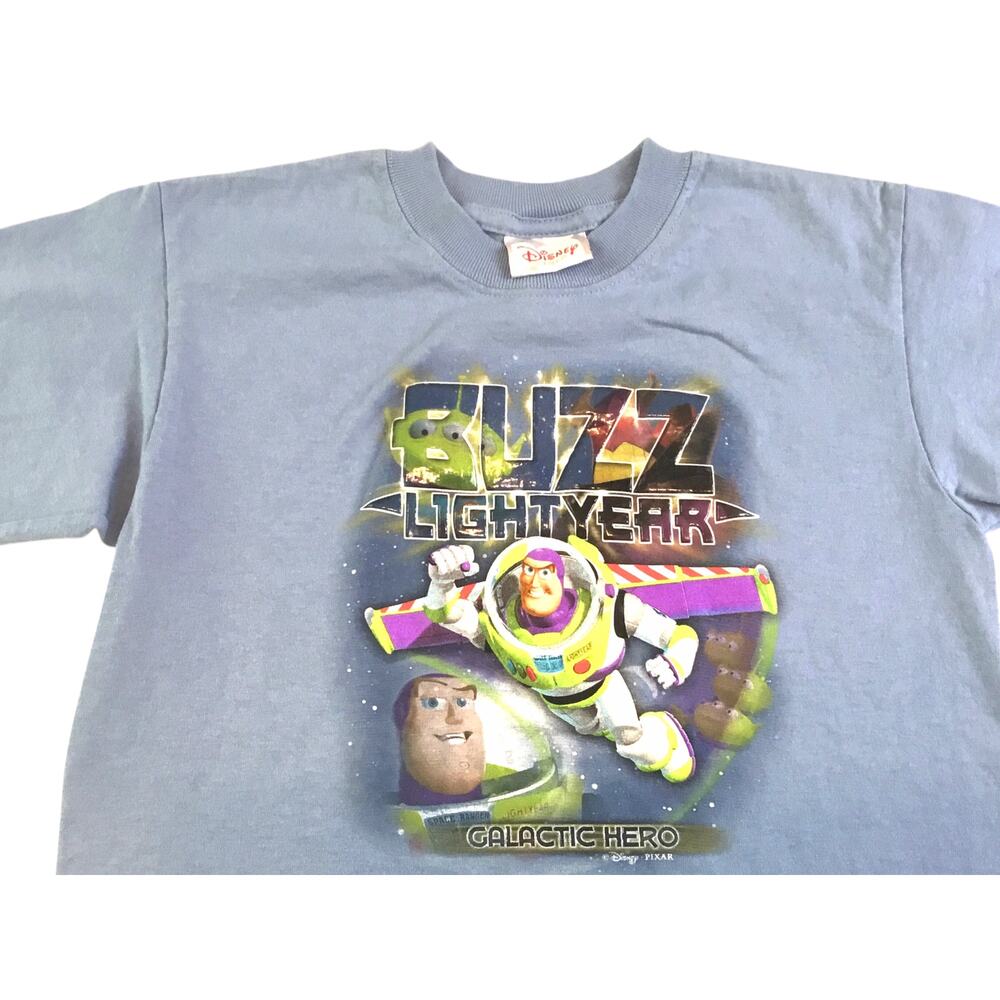 Disney Pixar Buzz Lightyear Galactic Hero T-Shirt Blue Small - Picture 2 of 2